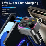 54W-Bluetooth-5.3-FM-Transmitter-Charger-Adapter