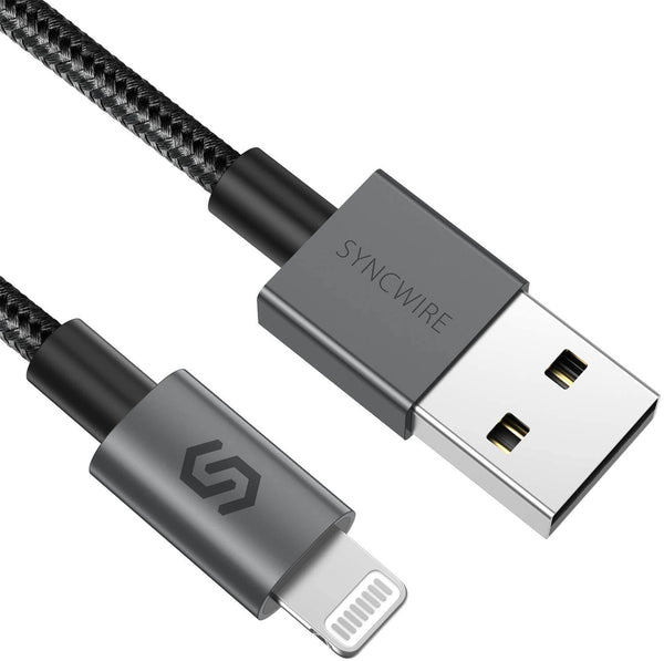 6,6 Fuß langes Lightning-auf-USB-Kabel mit Nylongeflecht MFi C89
